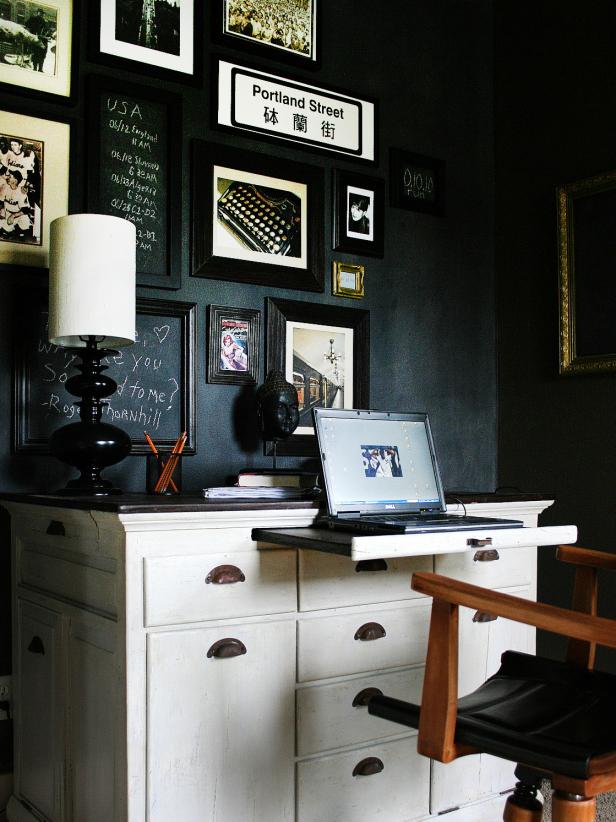 Contemporary Black And White Home Office Contemporary Black And White Home Office