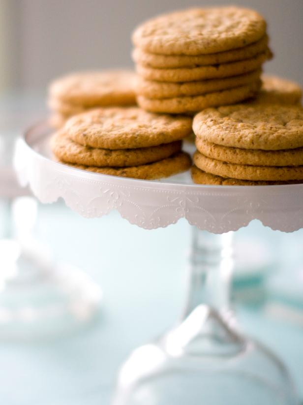 Cookies Displayed on Cake Stand 