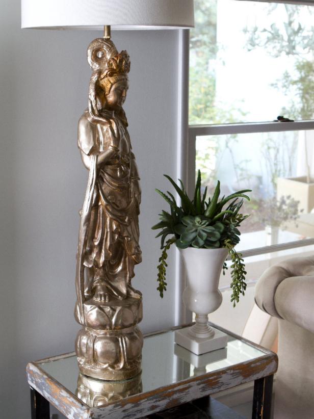 Golden Sculpture Lamp Golden Sculpture Lamp