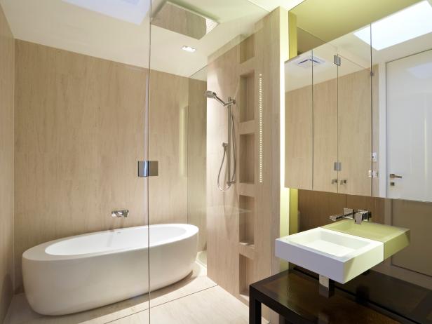 Contemporary Neutral Bathroom With Wet Room Contemporary Neutral Bathroom With Wet Room
