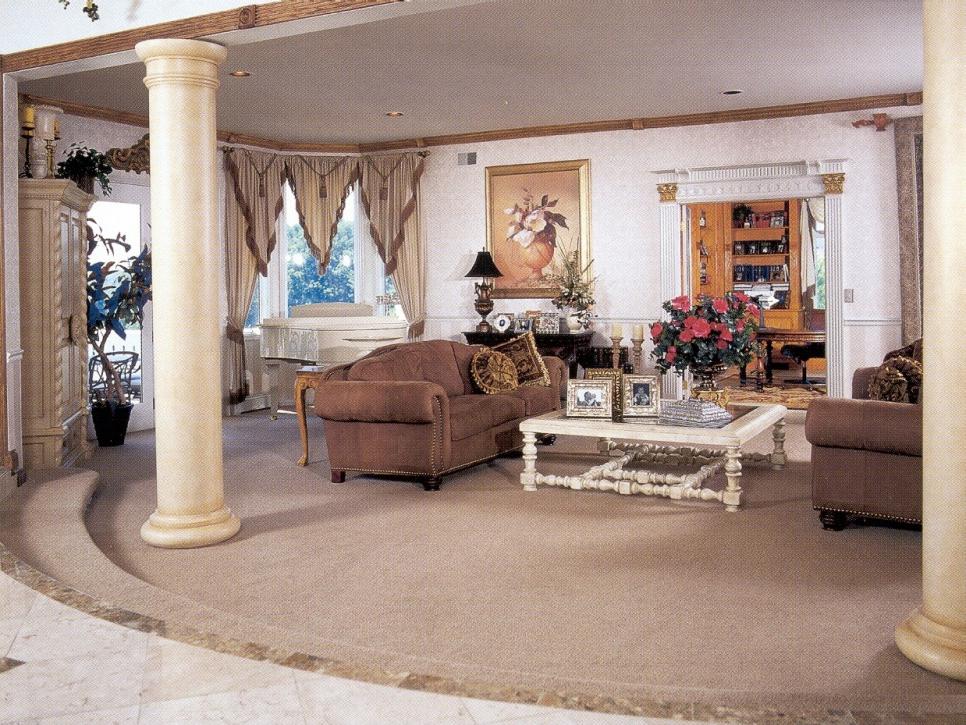 Traditional Living Space With Neutral Tones