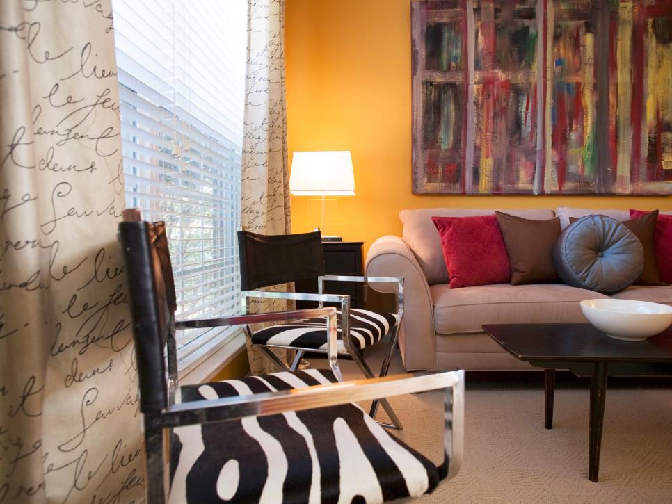 Exotic Living Room Zebra Chairs
