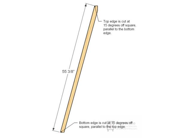 Diagram of How To Build Storage Ladder Legs