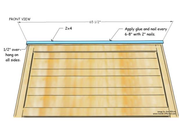 Install Top Piece of Headboard