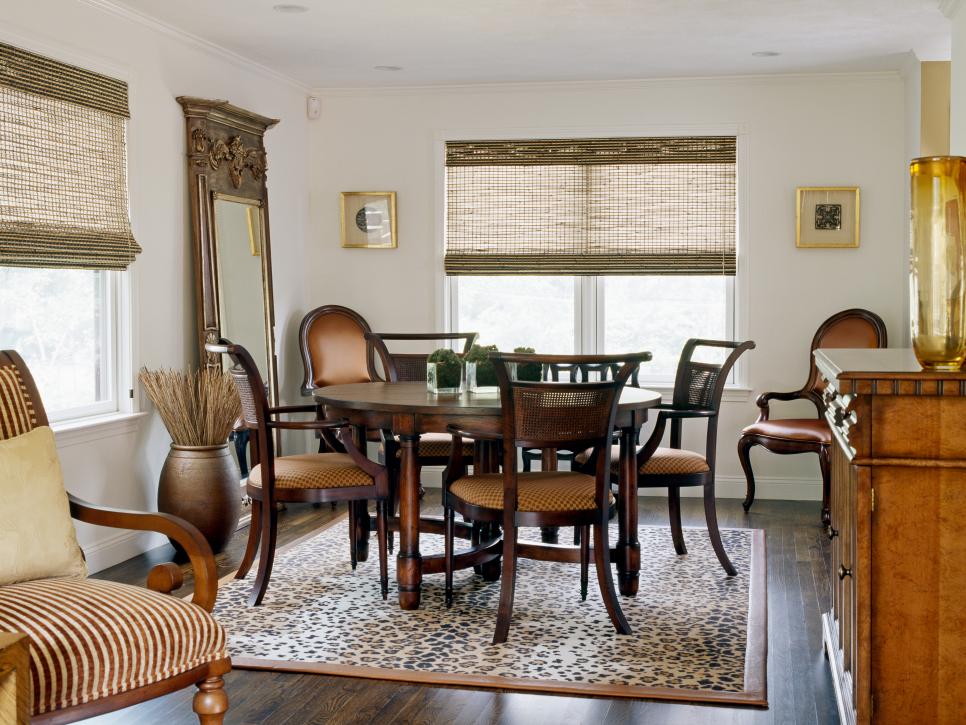 Neutral Transitional Dining Room
