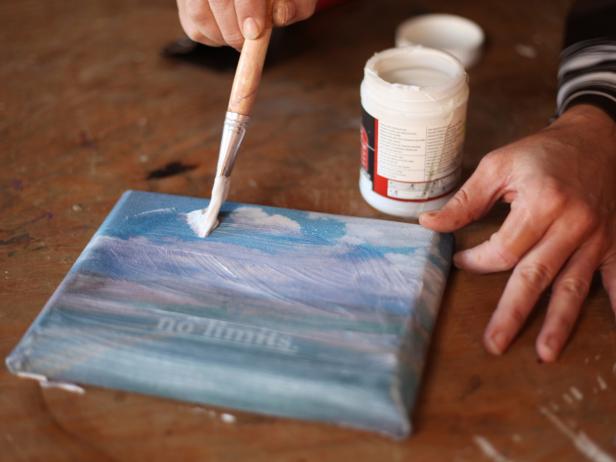 Painting Canvas Art With Finishing Glaze Painting Canvas Art With Finishing Glaze