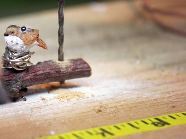 Drilling Hole in Branch For Necklace Cord Drilling Hole in Branch For Necklace Cord