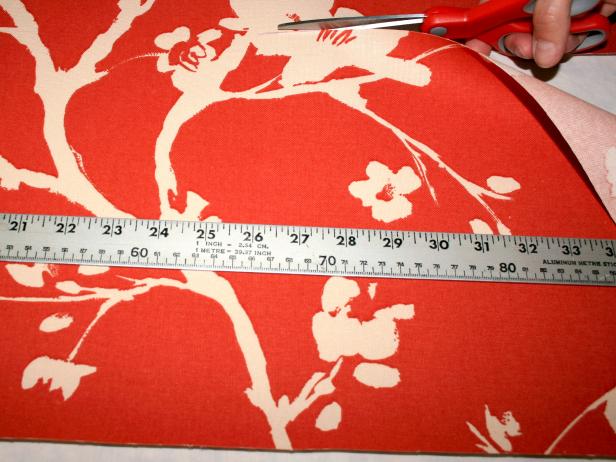 Carefully Cut Fabric for Drapery Carefully Cut Fabric for Drapery