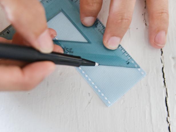 Draw Angle on Ribbon for Embellishment