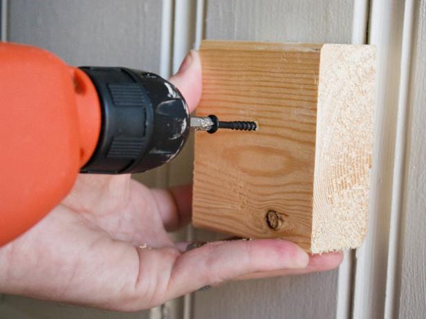 Attach Wood Cleat to Wall Attach Wood Cleat to Wall