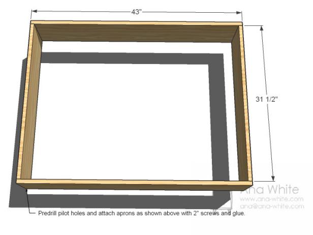 Build the Coffee Table Frame Build the Coffee Table Frame
