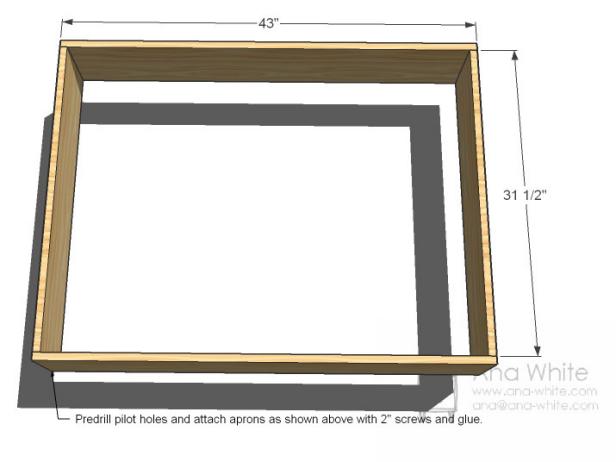 Coffee Table Frame Blueprint