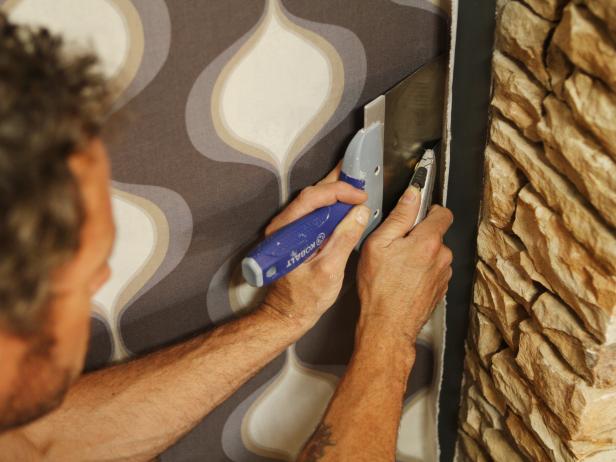 Cut Excess Fabric With Utility Knife Cut Excess Fabric With Utility Knife