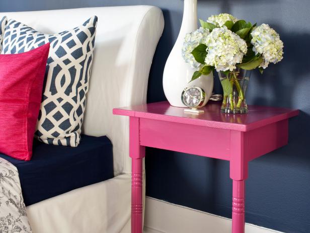 Attached Pink Bedroom Nightstand Attached Pink Bedroom Nightstand
