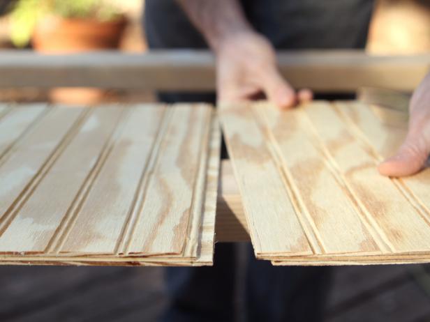 Take note of where beadboard grooves will butt up.