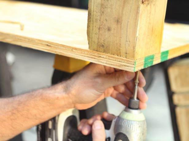 Drilling Wood Into the Posts With Screws