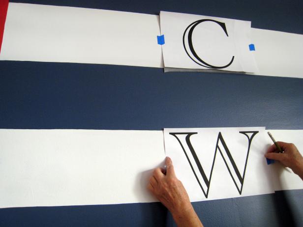 Position and Attach Monogram Letters to Wall Position and Attach Monogram Letters to Wall