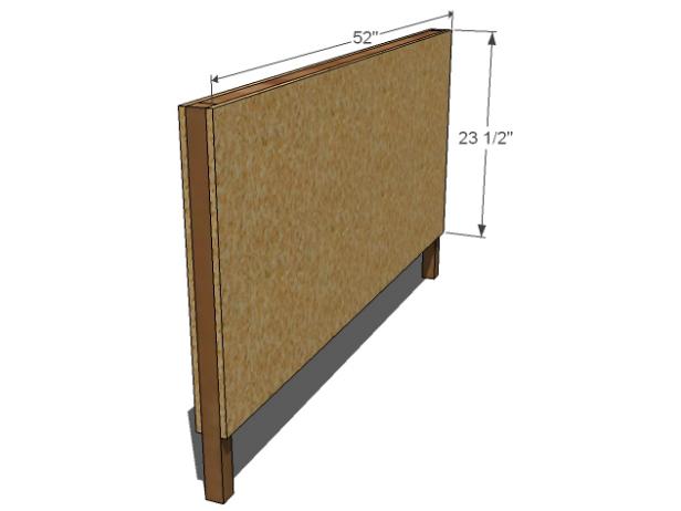 Attach the Plywood to Headboard Frame of Toddler Daybed Attach the Plywood to Headboard Frame of Toddler Daybed