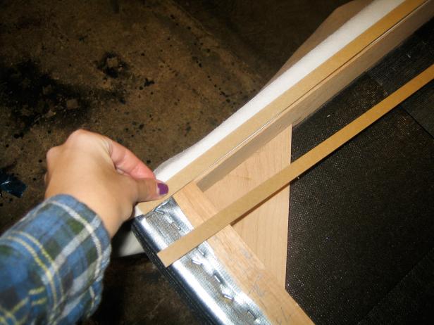 Staple Fabric to Headboard Staple Fabric to Headboard