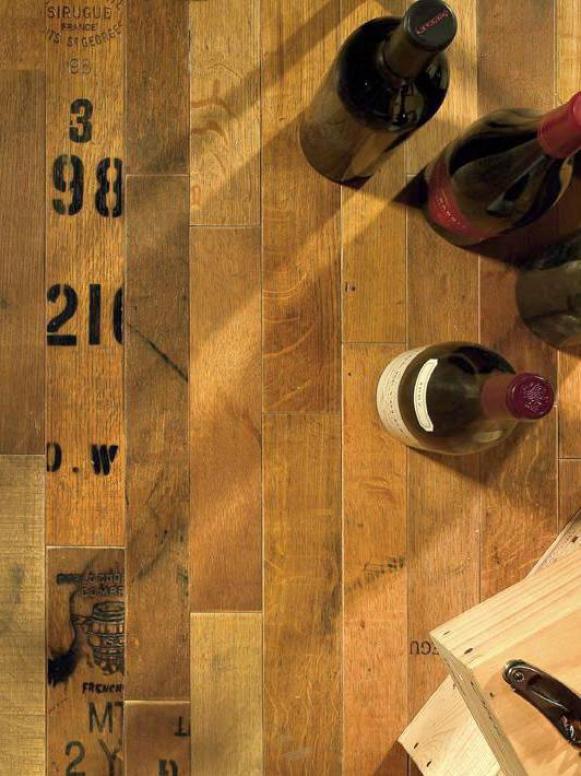 Reclaimed Floor from Wine Barrels Reclaimed Floor from Wine Barrels