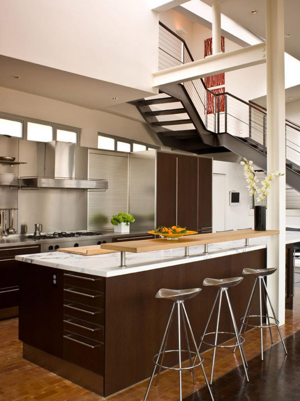 Small Space Design Ideas apartment marvelous wall mounted chrome towel rail in small Small Kitchen Design Ideas And Solutions Hgtv Small Space Design Ideas 6 bookcase staircase Small Kitchen Design Ideas And Solutions Hgtv