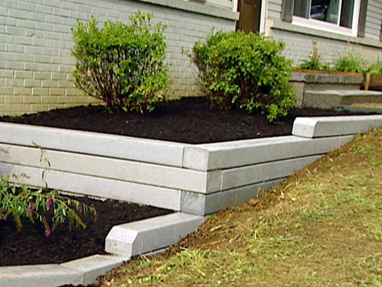 How to Install a Timber Retaining Wall | Landscaping Ideas and 