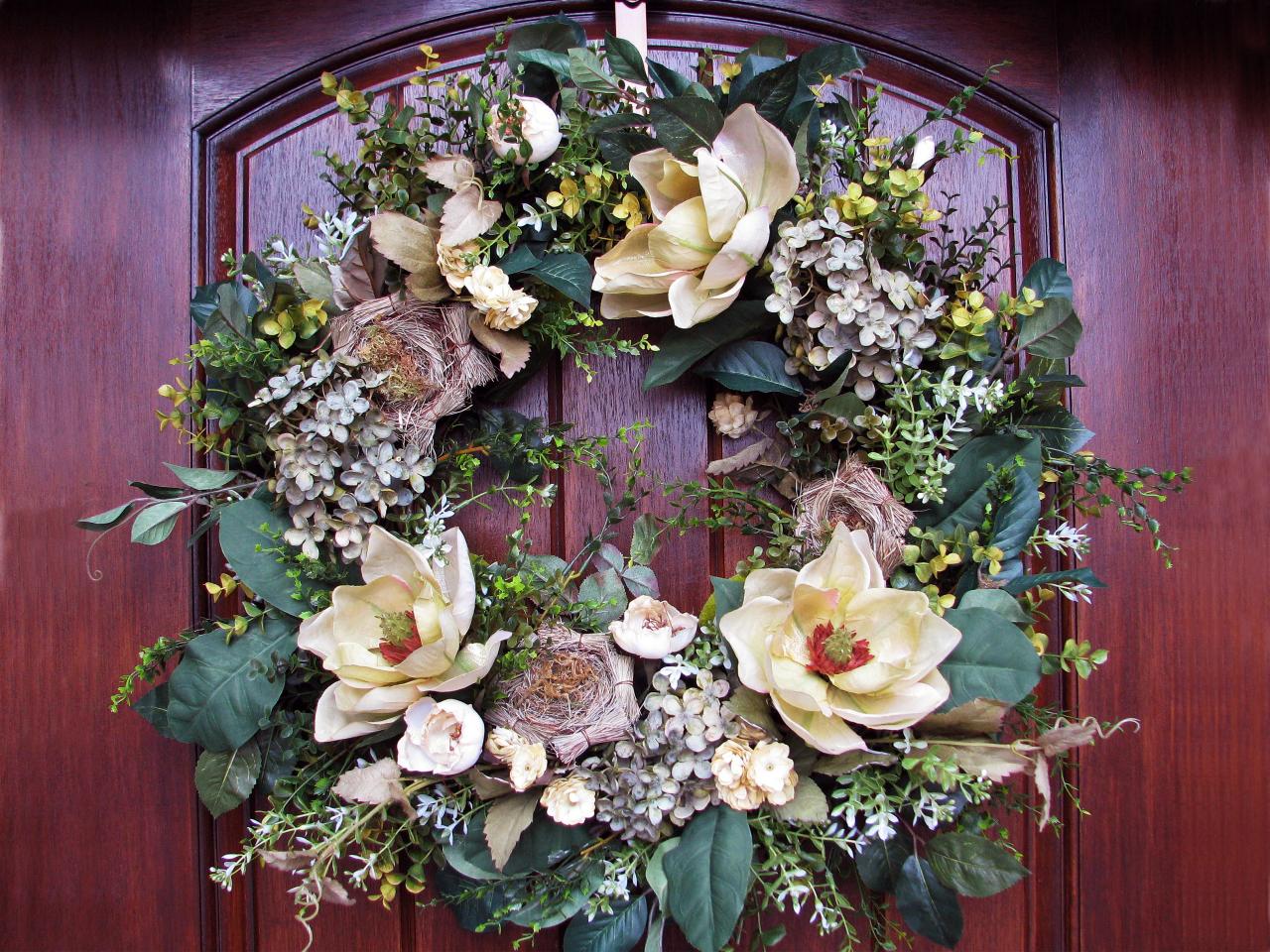 Traditional Magnolia Wreath HGTV