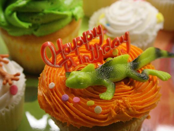 Decorated cupcake