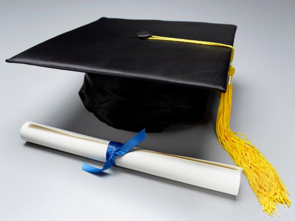 Mortarboard Cap with Tassel and Dipoloma Mortarboard Cap with Tassel and Dipoloma