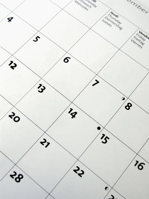 Plan Out Monthly Meal Schedule