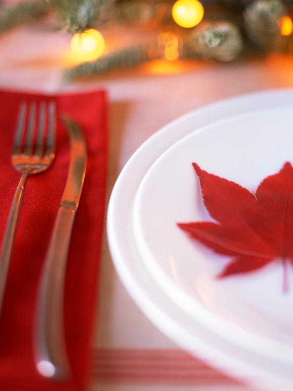 Red Leaf Place Setting Red Leaf Place Setting