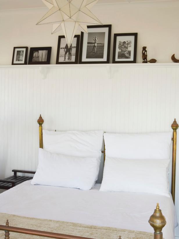 Wainscoting Used as Bedroom Shelf Wainscoting Used as Bedroom Shelf
