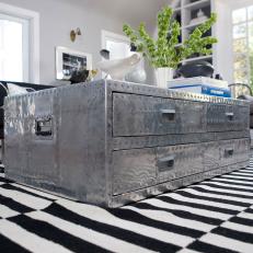 Stainless Steel Trunk Coffee Table