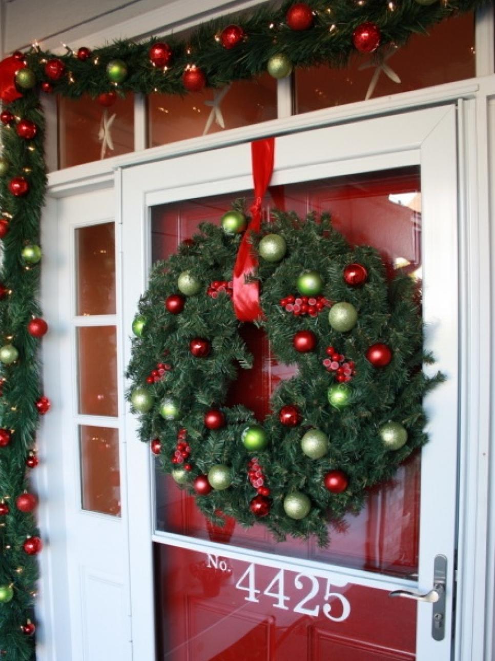 7 Front Door Christmas Decorating Ideas Hgtv inside Fantastic christmas home door decorations – Best Image Resource