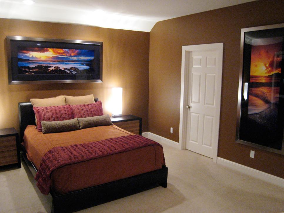 Brown Contemporary Bedroom