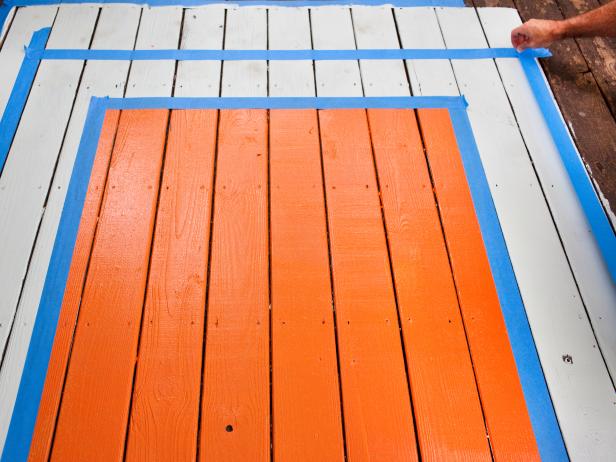 Painter's Tape for Painted Rug
