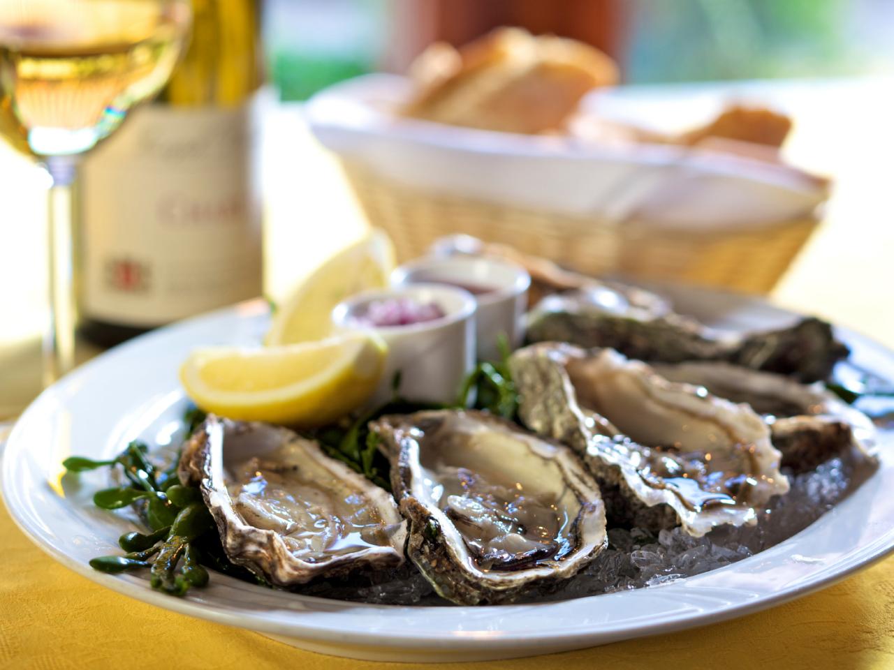 Raw Oysters on the Half Shell With Sauce HGTV