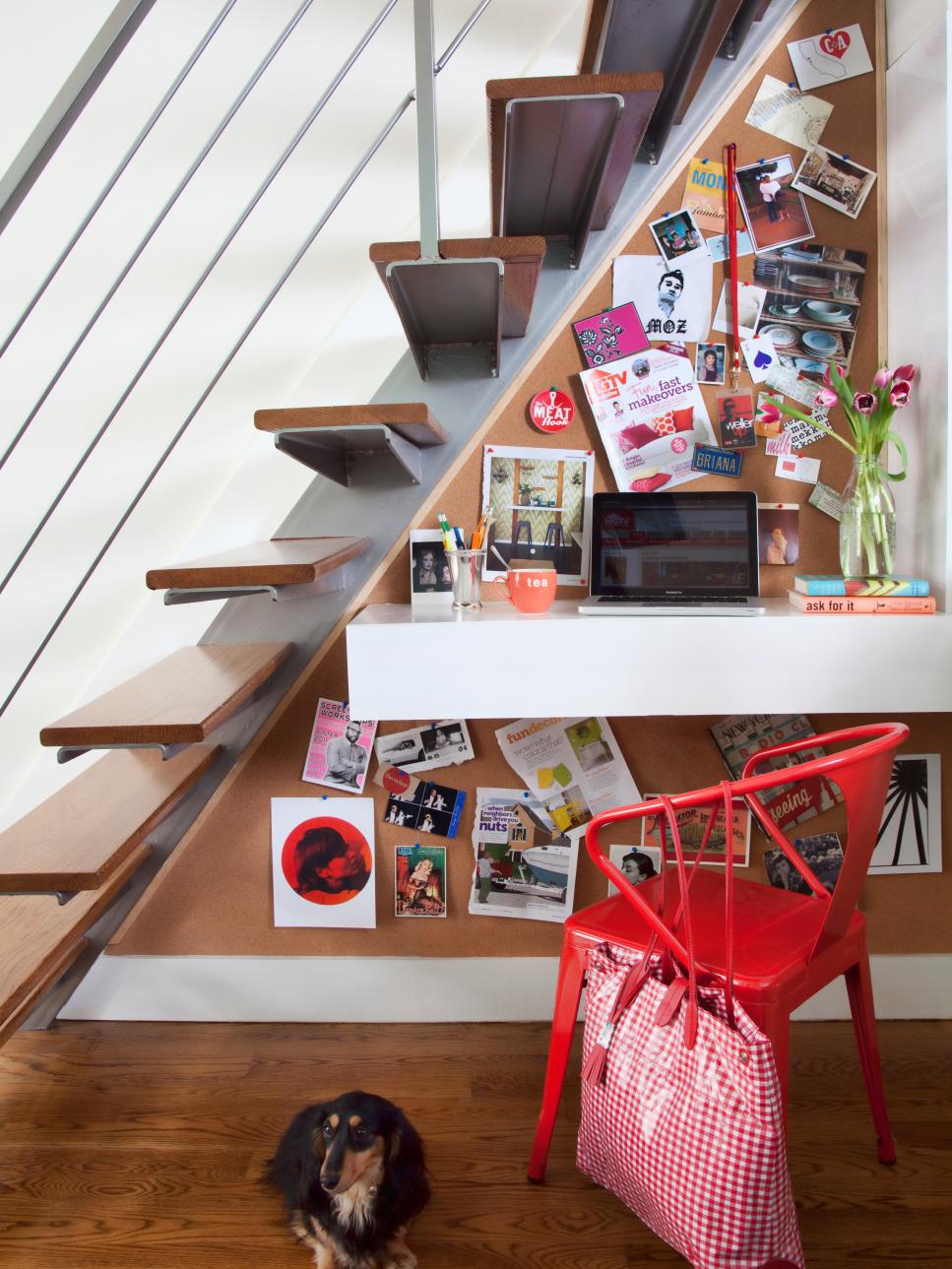 Workspace Under the Stairs