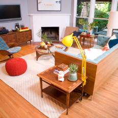Bright Midcentury Modern Living Room