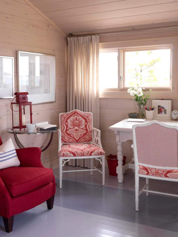 Painted Wood Floor in White, Cottage Bedroom Painted Wood Floor in White, Cottage Bedroom