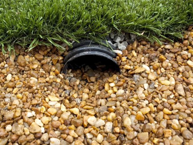 Drainage Pipe Emptying Into Pebbles Drainage Pipe Emptying Into Pebbles
