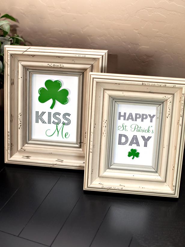 Framed Shamrocks Framed Shamrocks