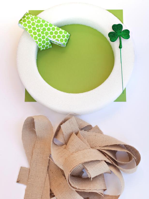 Homemade St. Patrick's Day Wreath Homemade St. Patrick's Day Wreath