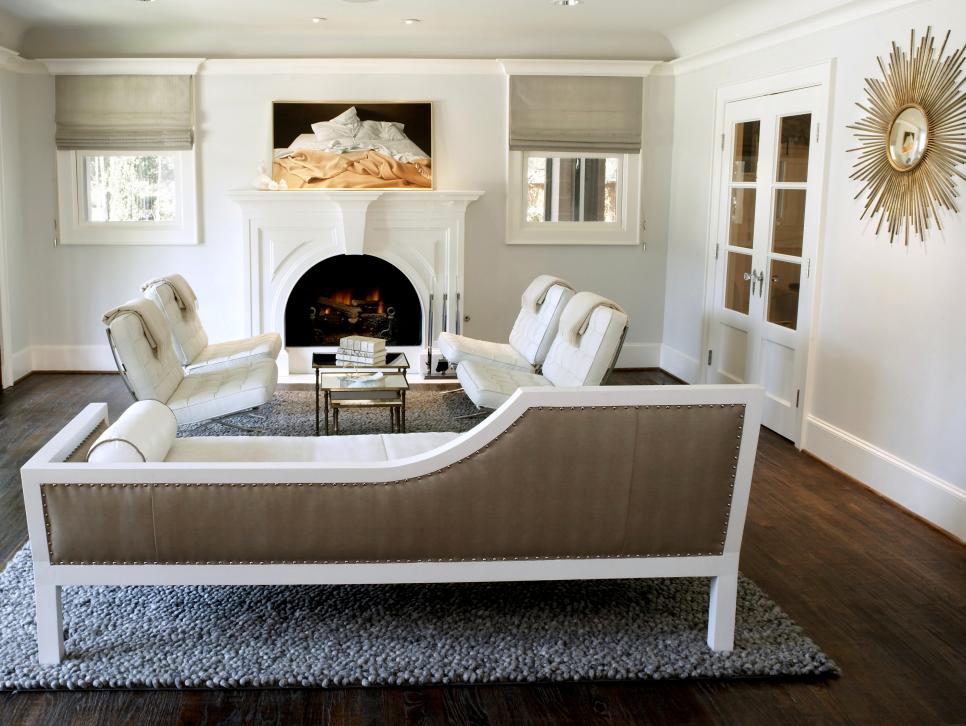All-White Living Room 