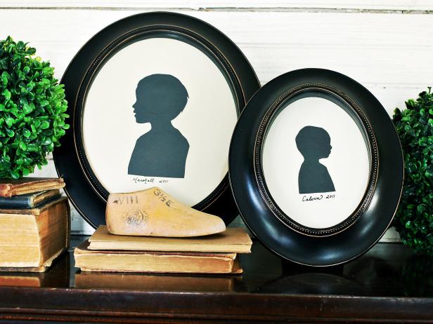 Framed Child's Silhouette Framed Child's Silhouette