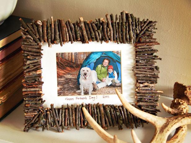 Rustic Frame Made of Twigs Rustic Frame Made of Twigs