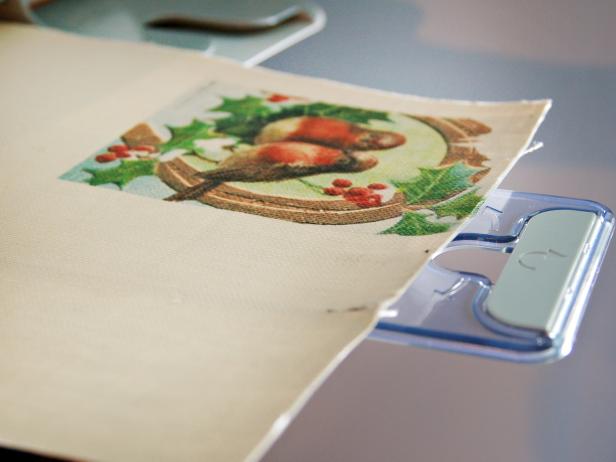 The image should be printed on the top left corner of the linen.