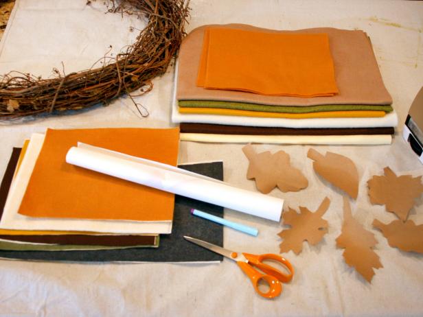 Supplies for Fall Wreath