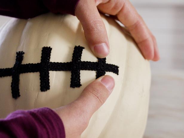 Adding Black Ribbon to Pumpkin Step 3 Adding Black Ribbon to Pumpkin Step 3