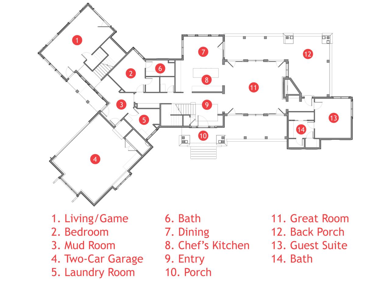 Floor Plan for HGTV Dream Home 2012 | Pictures and Video From HGTV